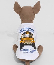KRIFF MAYER（クリフメイヤー）の「【犬服・ドッグウェア･綿100%】DOGラビット半袖T(車)（ペットウェア）」