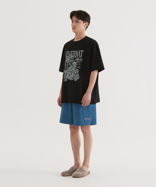 COVERNAT（カバーナット）の「クールコットンサンセットトロピカルグラフィックTシャツブラック（Tシャツ/カットソー・レディース・その他・X-SMALL/SMALL/MEDIUM/LARGE/X-LARGE）」の5枚目の写真