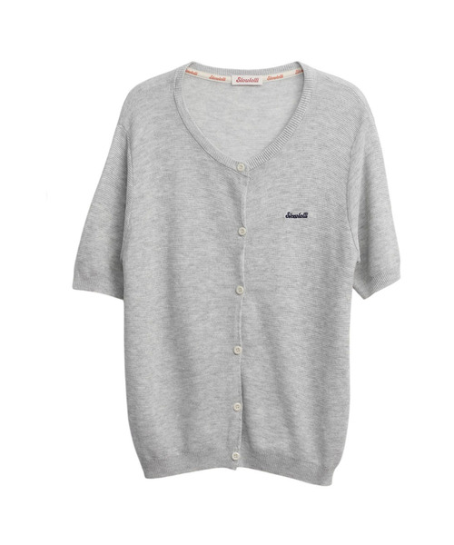 SLOWLOLLI(スローローリ)の「Embroidery summer knit cardigan_4 Colors(カーディガン/ボレロ・レディース・グレー/スカイブルー/ライトグリーン/Cream・FREE)」の2枚目の写真