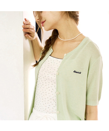 Embroidery summer knit cardigan_4 Colors