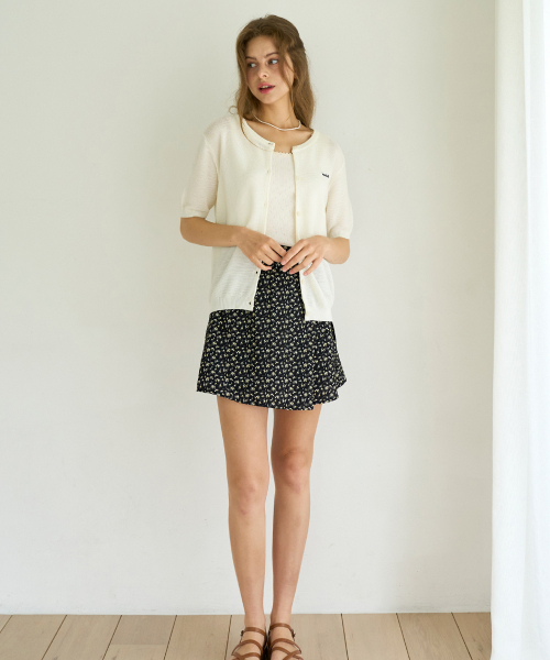SLOWLOLLI(スローローリ)の「Embroidery summer knit cardigan_4 Colors(カーディガン/ボレロ・レディース・グレー/スカイブルー/ライトグリーン/Cream・FREE)」の7枚目の写真