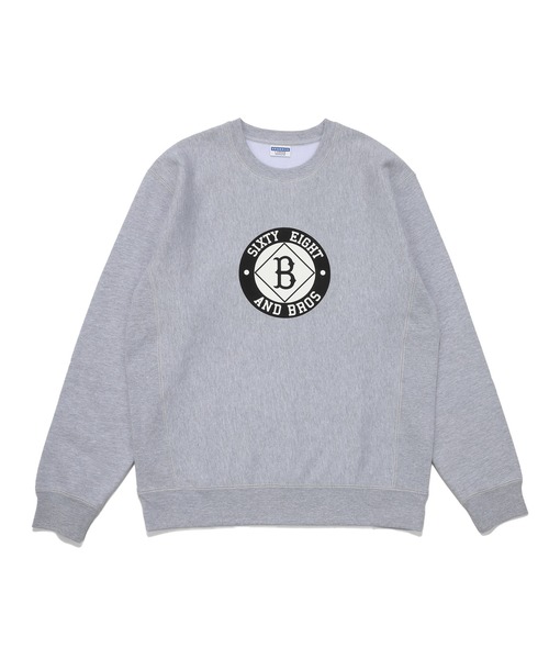 68&brothers(シックスティエイトアンドブラザーズ)の「68&BROTHERS シックスティーエイトアンドブラザーズ / R.W Crew Sweat "Broklyn"(スウェット・メンズ・アイボリー/ブラック/ヘザーグレー・MEDIUM/LARGE/X-LARGE)」の3枚目の写真