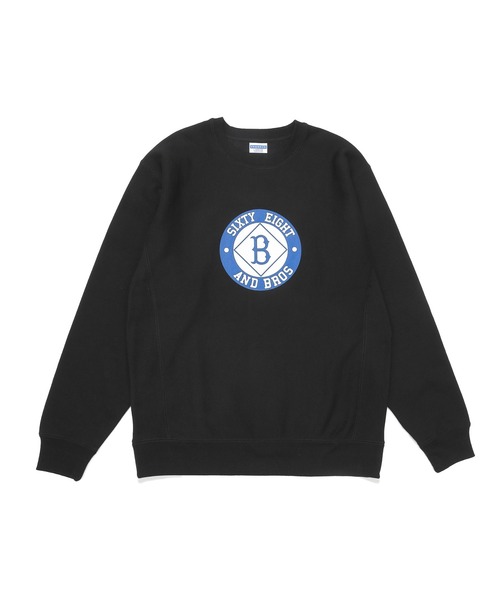 68&brothers(シックスティエイトアンドブラザーズ)の「68&BROTHERS シックスティーエイトアンドブラザーズ / R.W Crew Sweat "Broklyn"(スウェット・メンズ・アイボリー/ブラック/ヘザーグレー・MEDIUM/LARGE/X-LARGE)」の2枚目の写真