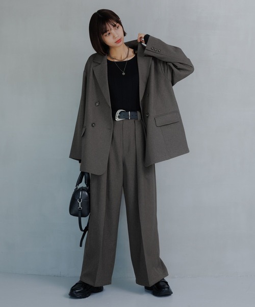 PAGEBOY(ページボーイ)の「クロスデザインニットプルオーバー(ニット/セーター・レディース・オフホワイト/ホワイト系その他/ブラック/イエロー・FREE)」の18枚目の写真