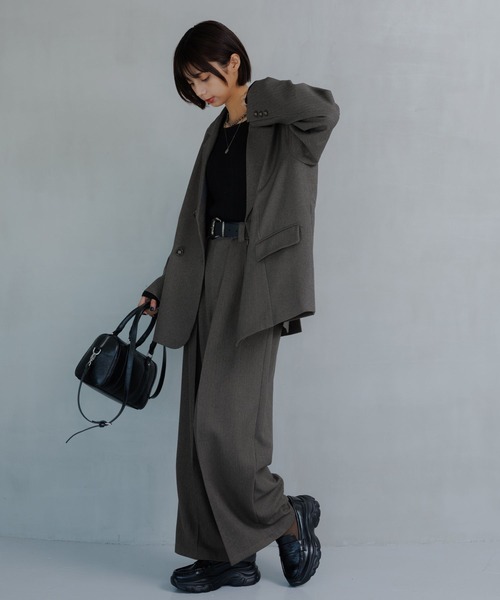 PAGEBOY(ページボーイ)の「クロスデザインニットプルオーバー(ニット/セーター・レディース・オフホワイト/ホワイト系その他/ブラック/イエロー・FREE)」の19枚目の写真