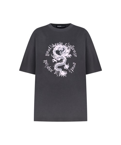 YOUTHKREW（ユースクルー）の「YK ダンビTシャツ-チャコール（Tシャツ/カットソー・レディース・その他・MEDIUM/LARGE）」の2枚目の写真