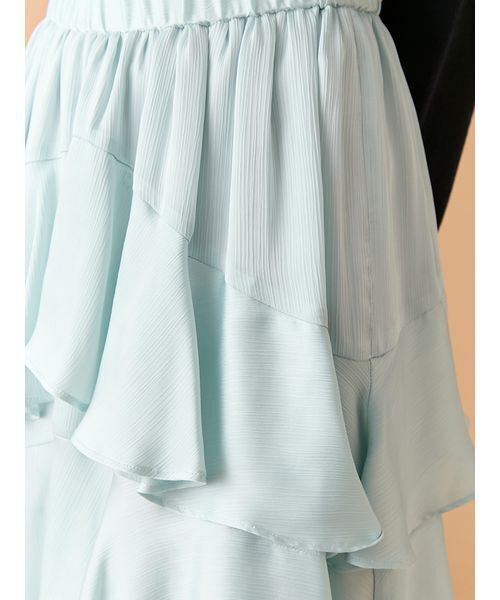 LILY BROWN(リリーブラウン)の「スリットティアードスカート(スカート・レディース・ライトブルー/オフホワイト/グレイッシュベージュ・F)」の11枚目の写真