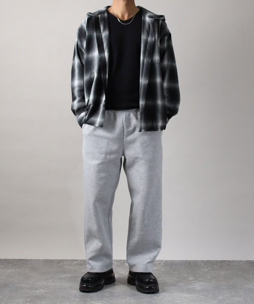 NYLAUS(ナイラス)の「【Nylaus】フード付き カットオフデザイン オンブレチェック シャツ ネルシャツ オーバーサイズシャツ 長袖シャツ(シャツ/ブラウス・メンズ・ブルー/ブラック/ブラウン・L/M)」の9枚目の写真