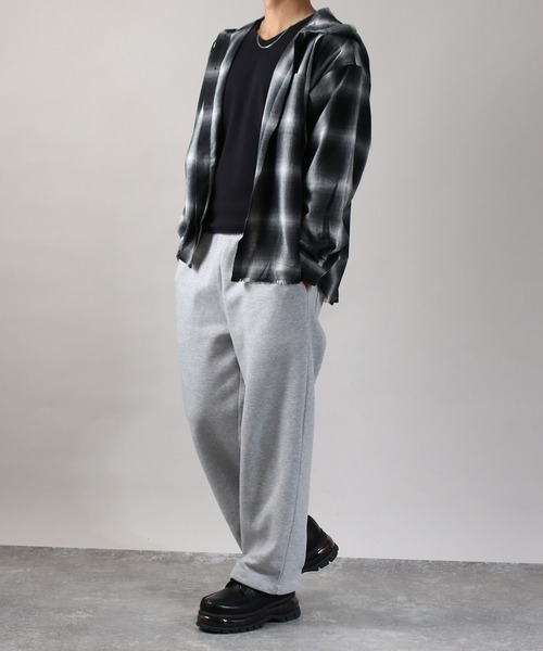 NYLAUS(ナイラス)の「【Nylaus】フード付き カットオフデザイン オンブレチェック シャツ ネルシャツ オーバーサイズシャツ 長袖シャツ(シャツ/ブラウス・メンズ・ブルー/ブラック/ブラウン・L/M)」の11枚目の写真