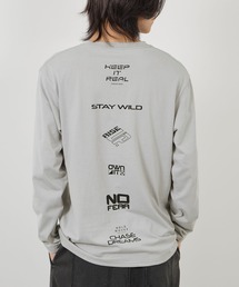 【T-GRAPHICS / ティーグラフィックス】ストリートロゴ長袖Tシャツ
