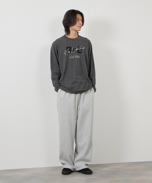 Mac-House(マックハウス)の「【T-GRAPHICS / ティーグラフィックス】ストリートロゴ長袖Tシャツ(Tシャツ/カットソー・メンズ・ブルー/グレー系1/ホワイト/ブラック/グレー系2・S/L/XL/M)」の7枚目の写真