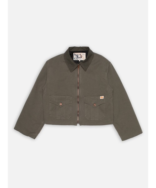 Nudie Jeans(ヌーディージーンズ)の「Nudie Jeans/ヌーディージーンズ Molly Duck Canvas / キャンバスジャケット / Green(ブルゾン・レディース・グリーン・S/M)」の1枚目の写真