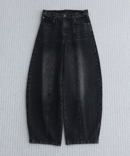 【KUROKI DENIM】フェードウォッシュカーブデニムパンツ / FADE WASH CURVED DENIM PT