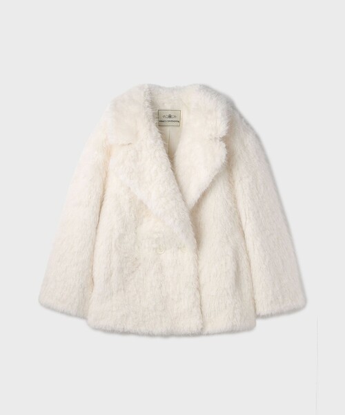 ☆美品☆グレース☆リアルファーピーコート♪ フェイクファーPコート / GRACE CONTINENTAL | GRACE CONTINENTAL