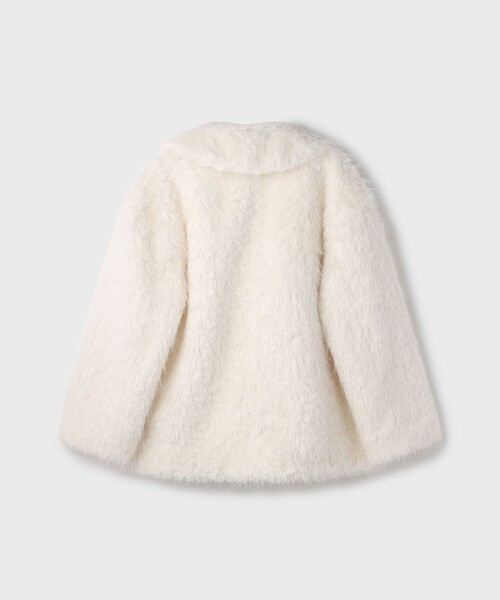 GRACE CONTINENTAL（グレースコンチネンタル）の「フェイクファーPコート（ピーコート・レディース・サックスブルー/キナリ・36）」の15枚目の写真