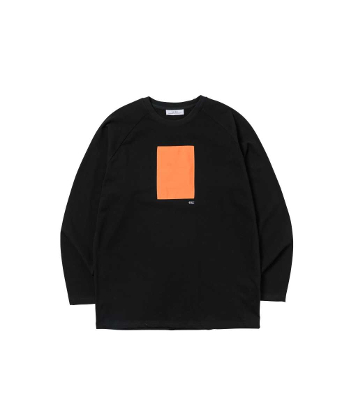 261EUI(261イーユーアイ)の「SIGNATURE WRINKLE RAGLAN LONG SLEEVE BLACK ORANGE(Tシャツ/カットソー・メンズ・その他・1)」の3枚目の写真