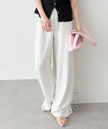 mystic（ミスティック）の「《新色ドット/レースライン》【4サイズ展開◎】裾ドロストスウェットパンツ（スウェットパンツ）」