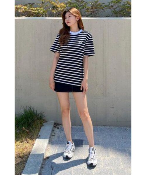 ZEMA(ジェマ)の「オールドゥ ストライプTシャツ - ネイビー(Tシャツ/カットソー・レディース・その他・1/2/3)」の11枚目の写真