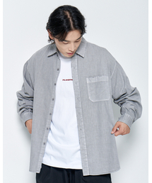 PSSHOPPER（ピーエスショッパ）の「Pigment High-Density Damage Shirt [Light Gray]（シャツ/ブラウス）」