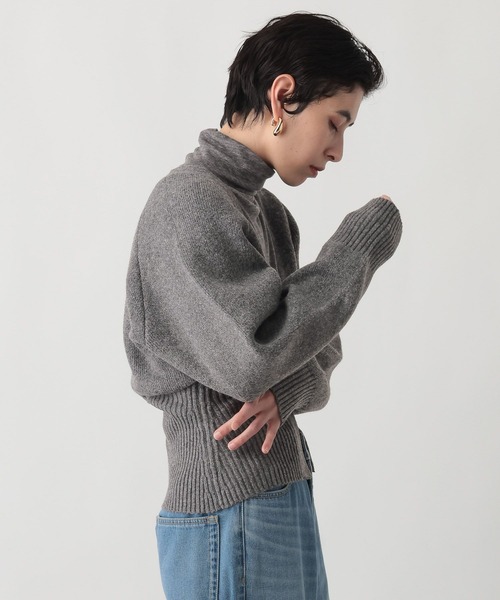 studio CLIP（スタディオクリップ）の「《ウタオ》裾リブラグランカーディガン（カーディガン/ボレロ・レディース・ベージュ/チャコール・FREE）」の6枚目の写真