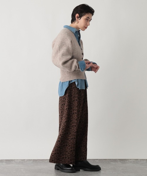 studio CLIP（スタディオクリップ）の「《ウタオ》裾リブラグランカーディガン（カーディガン/ボレロ・レディース・ベージュ/チャコール・FREE）」の9枚目の写真