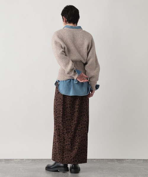 studio CLIP（スタディオクリップ）の「《ウタオ》裾リブラグランカーディガン（カーディガン/ボレロ・レディース・ベージュ/チャコール・FREE）」の10枚目の写真