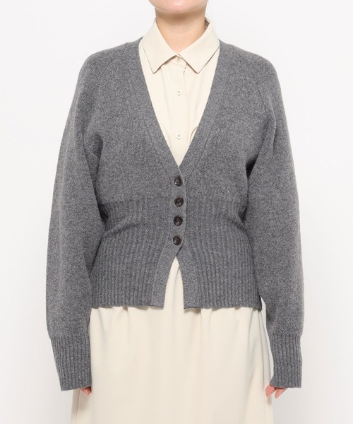 studio CLIP（スタディオクリップ）の「《ウタオ》裾リブラグランカーディガン（カーディガン/ボレロ・レディース・ベージュ/チャコール・FREE）」の13枚目の写真