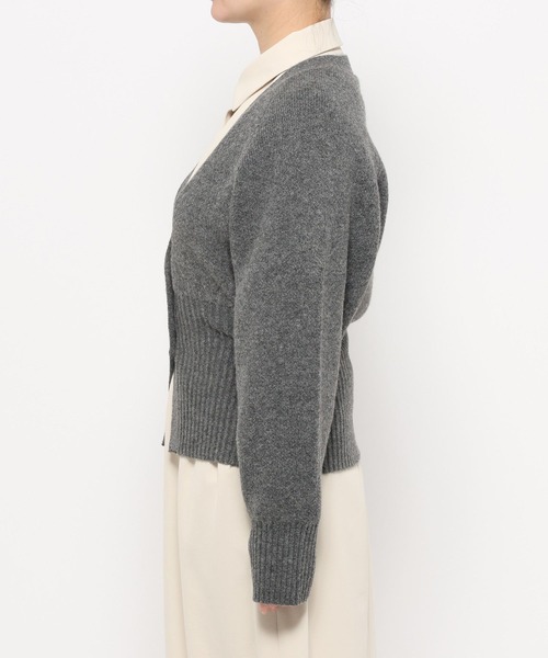 studio CLIP（スタディオクリップ）の「《ウタオ》裾リブラグランカーディガン（カーディガン/ボレロ・レディース・ベージュ/チャコール・FREE）」の14枚目の写真
