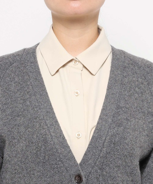 studio CLIP（スタディオクリップ）の「《ウタオ》裾リブラグランカーディガン（カーディガン/ボレロ・レディース・ベージュ/チャコール・FREE）」の16枚目の写真