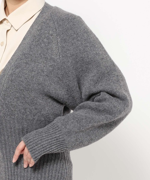 studio CLIP（スタディオクリップ）の「《ウタオ》裾リブラグランカーディガン（カーディガン/ボレロ・レディース・ベージュ/チャコール・FREE）」の17枚目の写真
