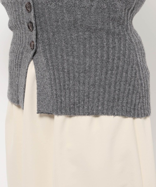 studio CLIP（スタディオクリップ）の「《ウタオ》裾リブラグランカーディガン（カーディガン/ボレロ・レディース・ベージュ/チャコール・FREE）」の18枚目の写真