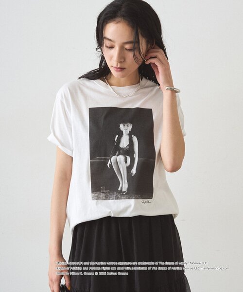 LOUNGEDRESS（ラウンジドレス）の「【GOOD ROCK SPEED】マリリンモンローT（Tシャツ/カットソー・レディース・オフホワイト・FREE）」の6枚目の写真