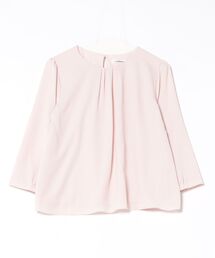 NEWYORKER（ニューヨーカー）の「TR天竺&ストレッチデシン ドッキングブラウス（Tシャツ/カットソー）」