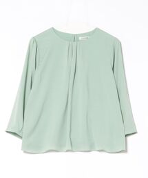 NEWYORKER（ニューヨーカー）の「TR天竺&ストレッチデシン ドッキングブラウス（Tシャツ/カットソー）」