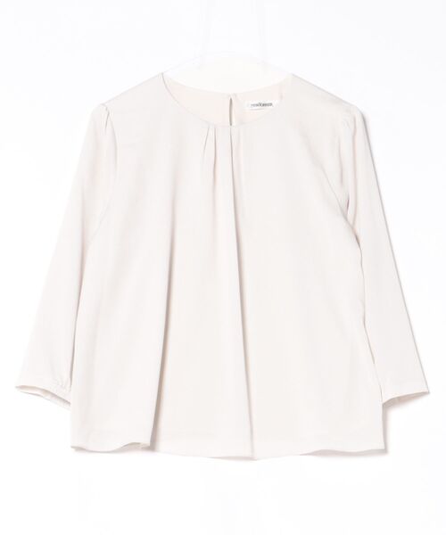 TR天竺＆ストレッチデシン ドッキングブラウス（Tシャツ/カットソー