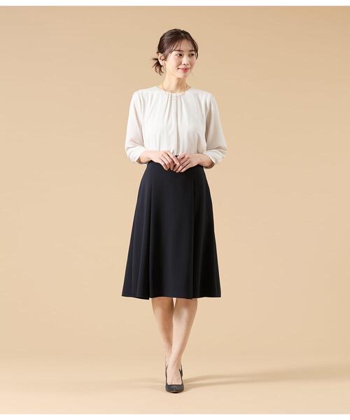 NEWYORKER(ニューヨーカー)の「TR天竺&ストレッチデシン ドッキングブラウス(Tシャツ/カットソー・レディース・ライトグレー/ピンク/ライトグリーン・M/L)」の22枚目の写真