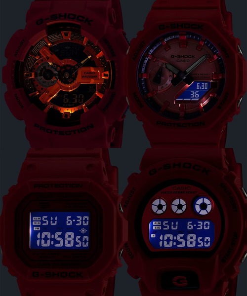 G-SHOCK(ジーショック)の「G-SHOCK/ジーショック 腕時計 "Iconic Styles" GA-110RRB-4AJF(アナログ腕時計・メンズ・レッド・FREE)」の6枚目の写真