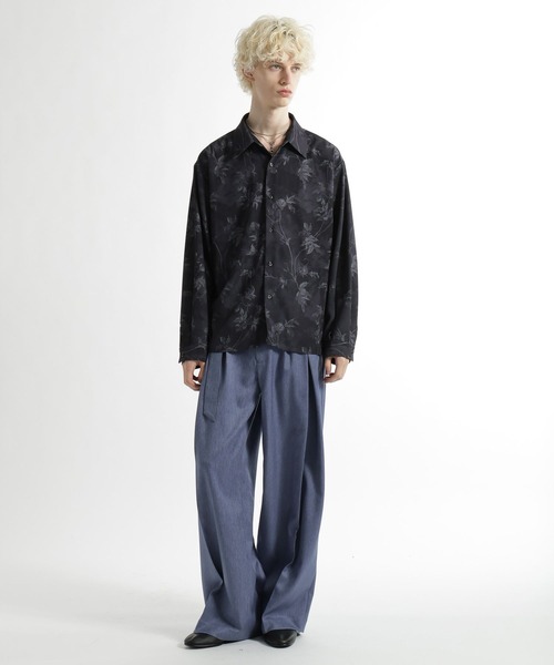 HARE（ハレ）の「シードフラワーアートガラシャツ(HARE)（シャツ/ブラウス・メンズ・ブラック/ホワイト/グリーン・FREE）」の5枚目の写真