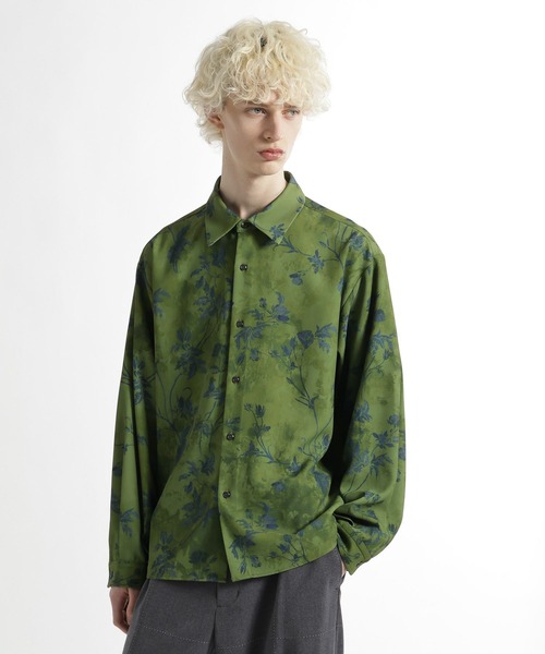 HARE（ハレ）の「シードフラワーアートガラシャツ(HARE)（シャツ/ブラウス・メンズ・ブラック/ホワイト/グリーン・FREE）」の12枚目の写真