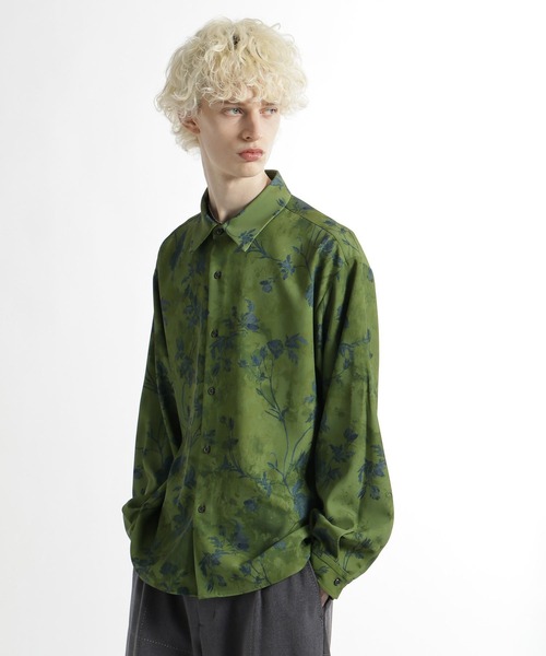 HARE（ハレ）の「シードフラワーアートガラシャツ(HARE)（シャツ/ブラウス・メンズ・ブラック/ホワイト/グリーン・FREE）」の13枚目の写真