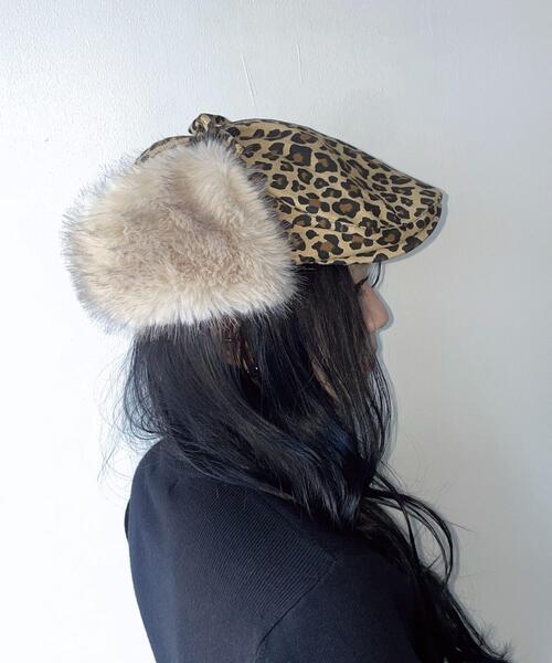 WEGO(ウィゴー)の「WEGO/ドッグイヤーレオパードハンチング(キャスケット・レディース・その他2/その他1・FREE)」の3枚目の写真