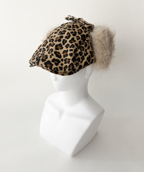 WEGO(ウィゴー)の「WEGO/ドッグイヤーレオパードハンチング(キャスケット・レディース・その他2/その他1・FREE)」の5枚目の写真