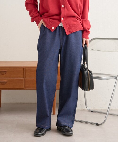 GEVACO（ゲバコ）の「【GEVACO】10ozデニムイージーワイドパンツ（デニムパンツ・レディース・ネイビー・MEDIUM/LARGE/SMALL）」の2枚目の写真