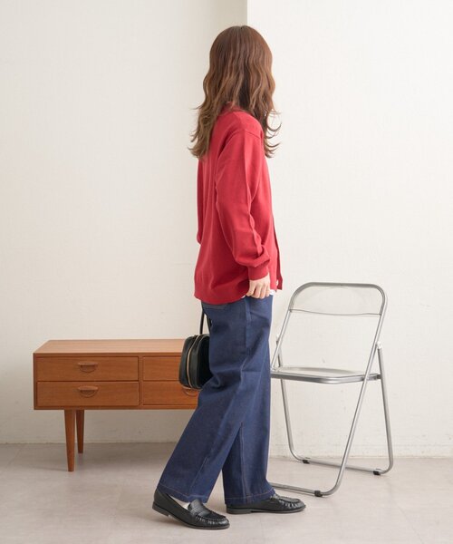 GEVACO（ゲバコ）の「【GEVACO】10ozデニムイージーワイドパンツ（デニムパンツ・レディース・ネイビー・MEDIUM/LARGE/SMALL）」の6枚目の写真