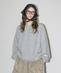 my beautiful landlet（マイビューティフルランドレット）の「【my beautiful landlet】DAMAGE EMBROIDERY SWEATSHIRT（スウェット）」