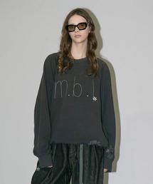 my beautiful landlet | 【my beautiful landlet】DAMAGE EMBROIDERY SWEATSHIRT(スウェット)