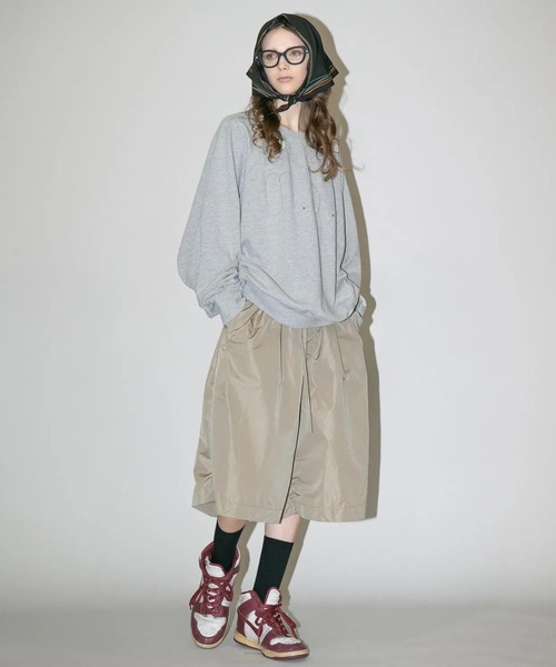 my beautiful landlet（マイビューティフルランドレット）の「【my beautiful landlet】DAMAGE EMBROIDERY SWEATSHIRT（スウェット・メンズ・ブラック/ネイビー/グレー/オートミール・0/1）」の14枚目の写真