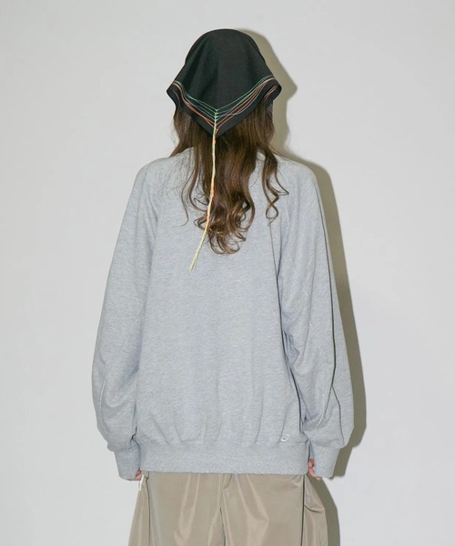 my beautiful landlet（マイビューティフルランドレット）の「【my beautiful landlet】DAMAGE EMBROIDERY SWEATSHIRT（スウェット・メンズ・ブラック/ネイビー/グレー/オートミール・0/1）」の15枚目の写真