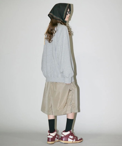 my beautiful landlet（マイビューティフルランドレット）の「【my beautiful landlet】DAMAGE EMBROIDERY SWEATSHIRT（スウェット・メンズ・ブラック/ネイビー/グレー/オートミール・0/1）」の16枚目の写真