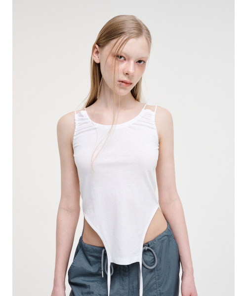 ETMON（エトモン）の「Double Strap Sleeveless Top White（スカート・レディース・その他・FREE）」の2枚目の写真
